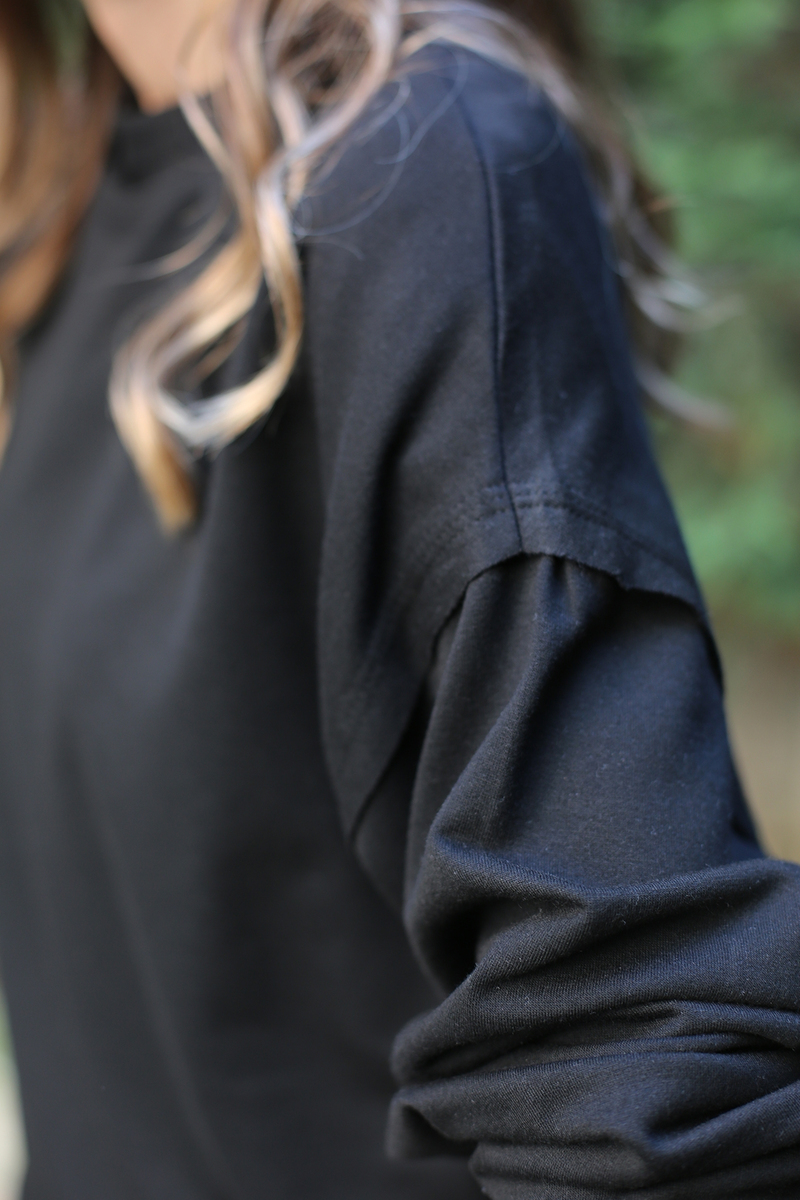 Siyah Basic Sweatshirt