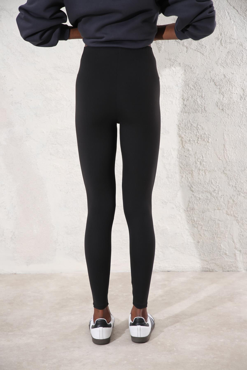 Siyah Beli Lastikli Kate Tayt 9647