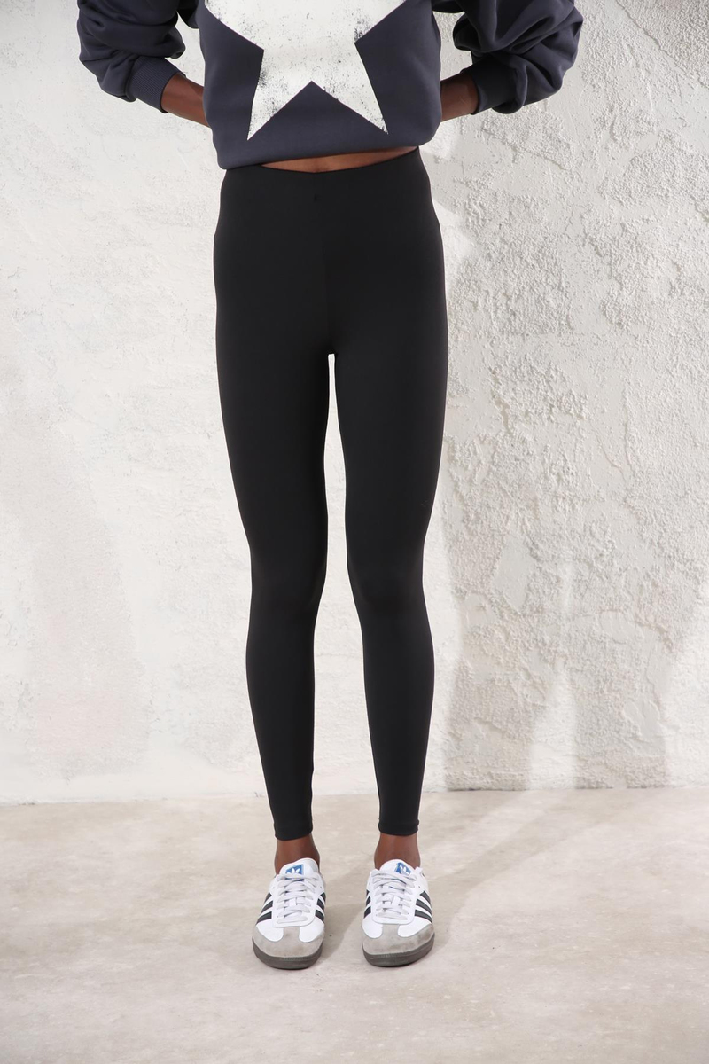 Siyah Beli Lastikli Kate Tayt 9647