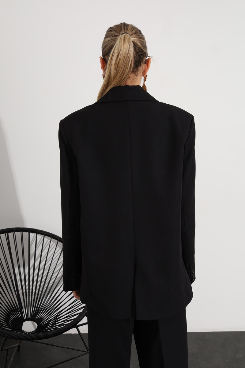 Siyah Blazer Ceket Pantolon Takım 98515