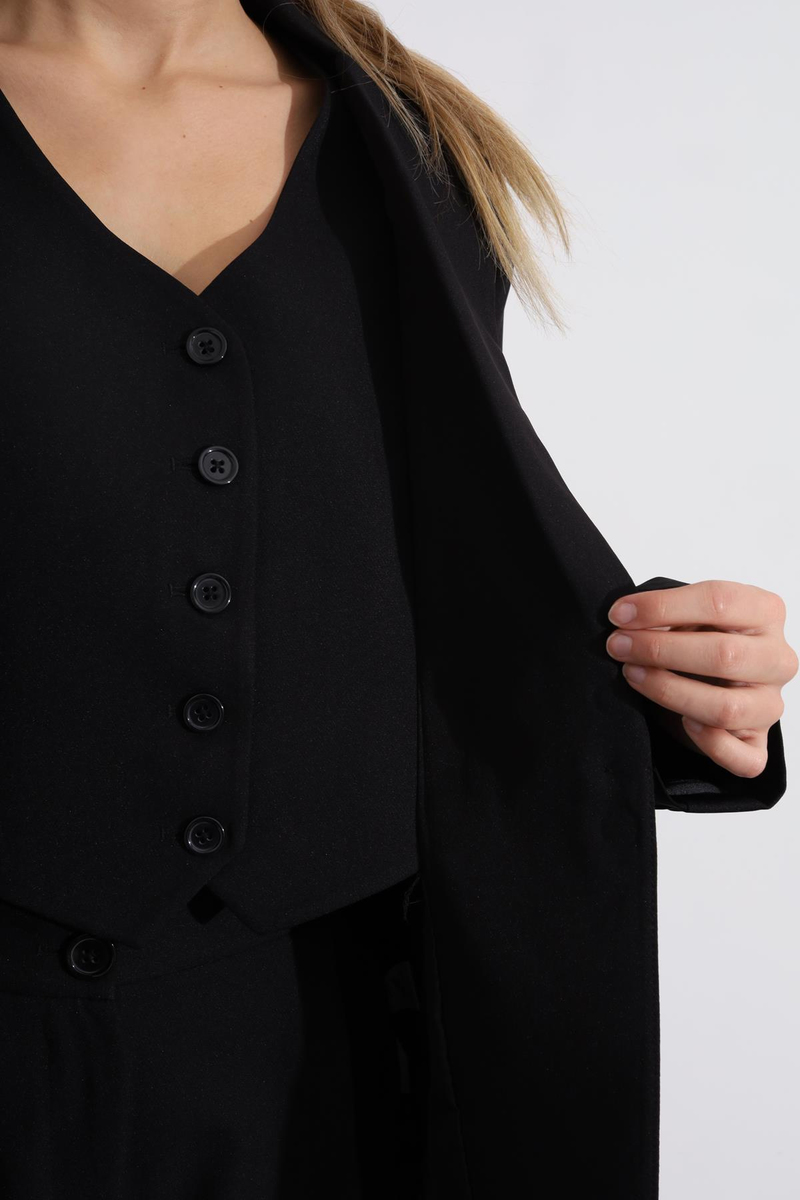Siyah Blazer Ceket Pantolon Takım 98515
