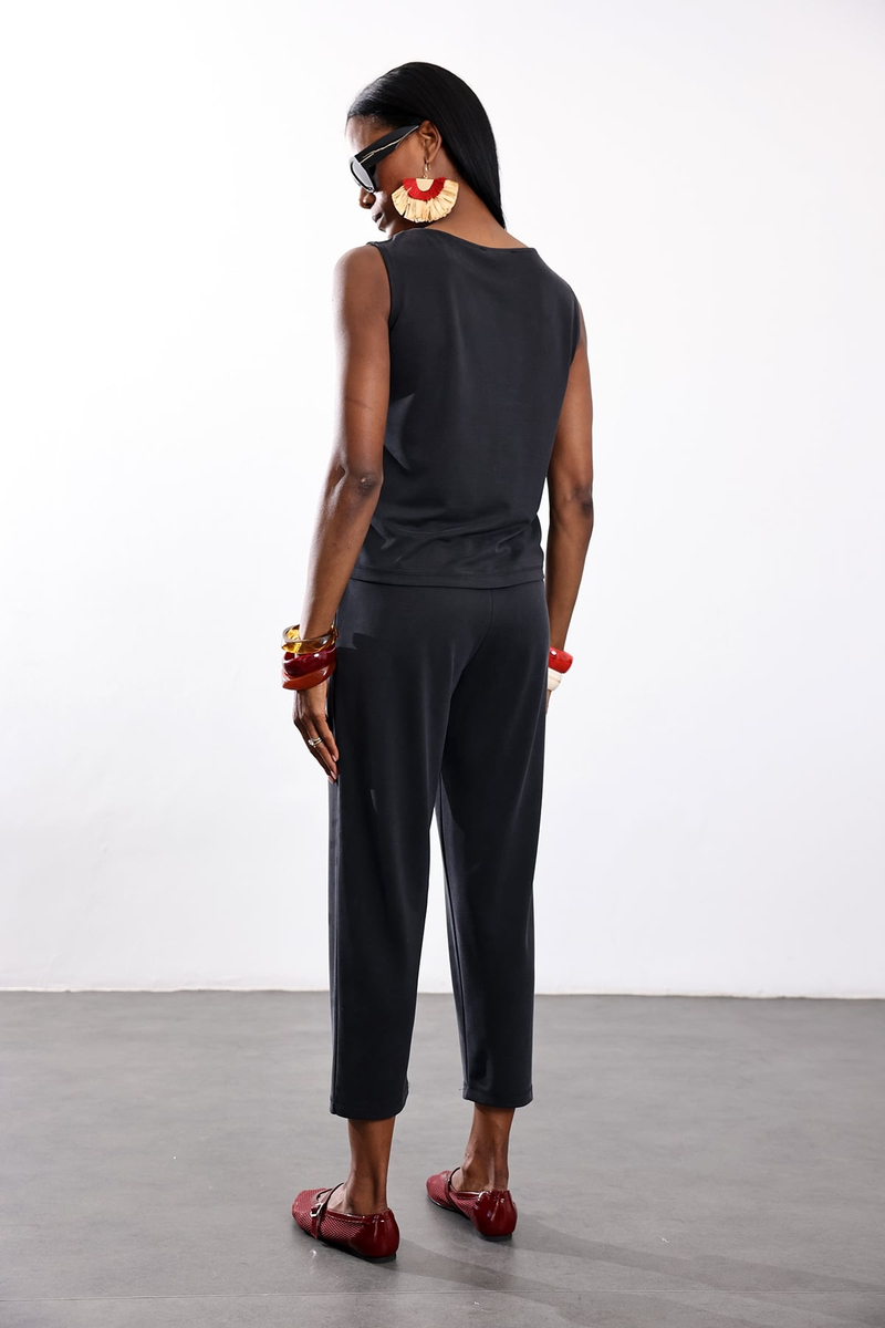 Siyah Bluz Pantolon Modal Takım 7272