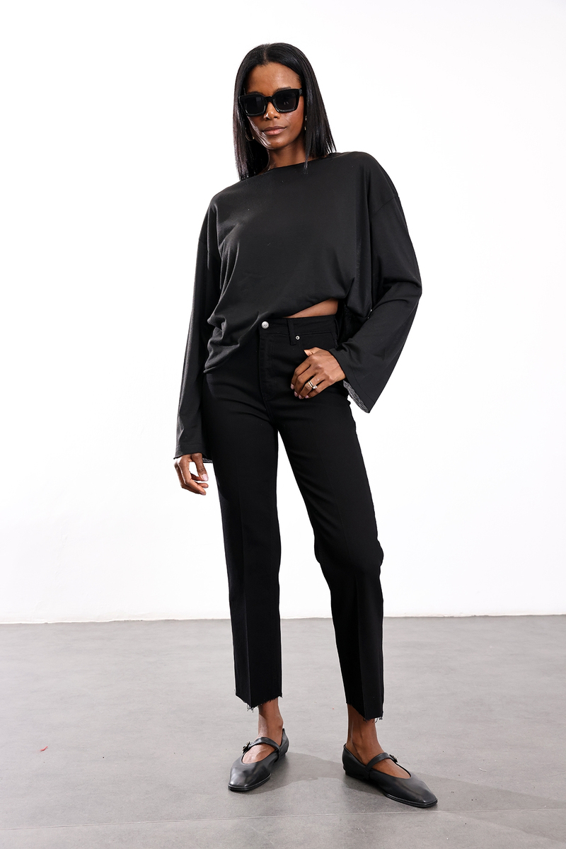 Siyah Boyfit Jean 2004