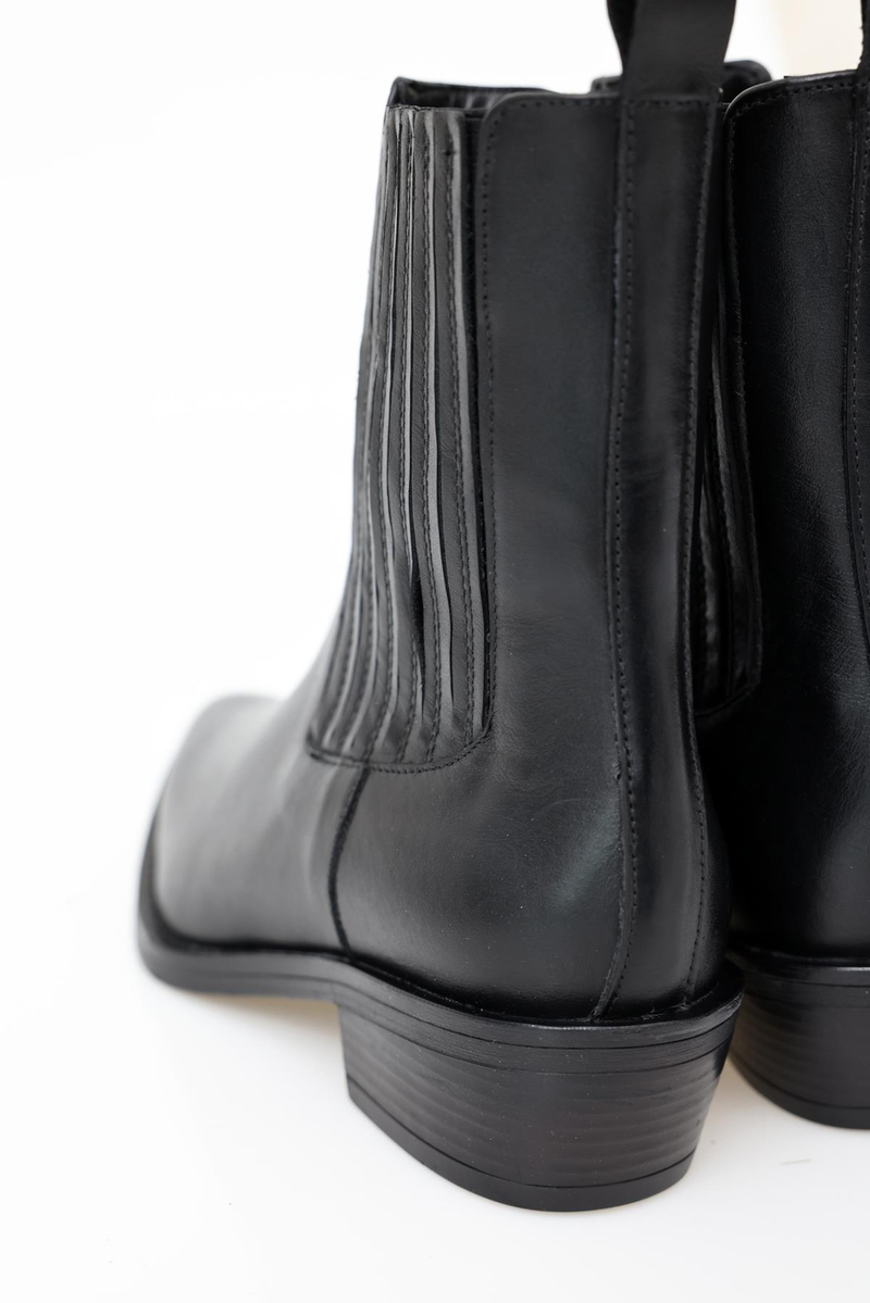 Siyah Chelsea Western Bot 122602