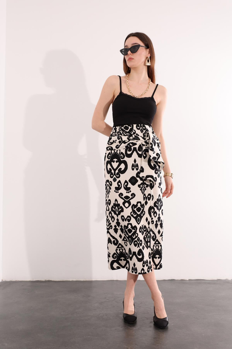 Siyah Dantelli Fitilli Atlet 3852