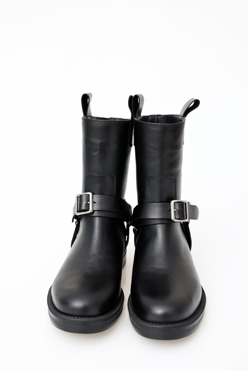 Siyah Deri Binici Bot 125214