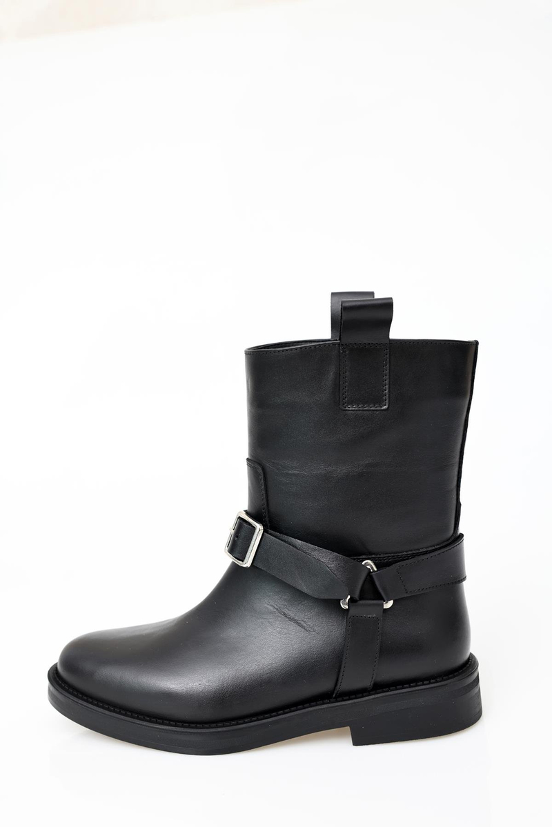Siyah Deri Binici Bot 125214
