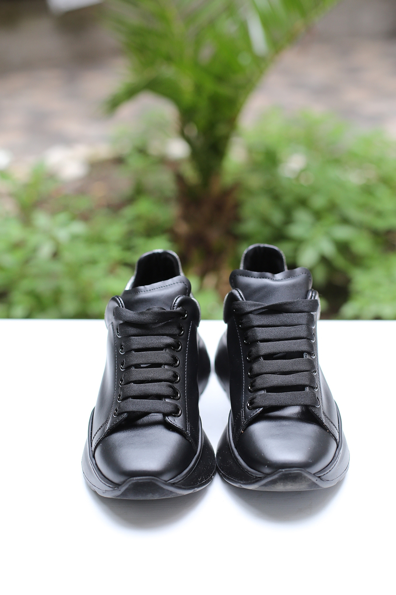 Siyah Deri Sneaker
