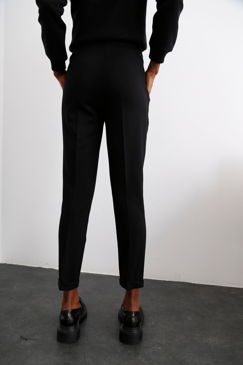 Siyah Duble Paça Pantolon 3900