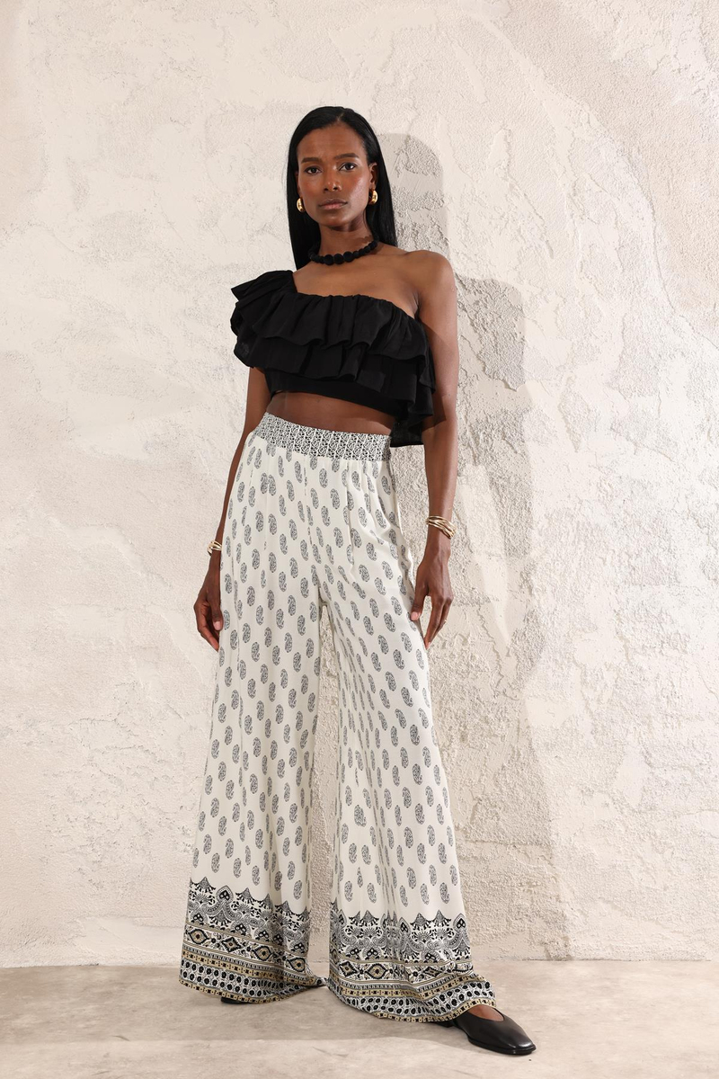 Siyah Fırfırlı Crop 23391
