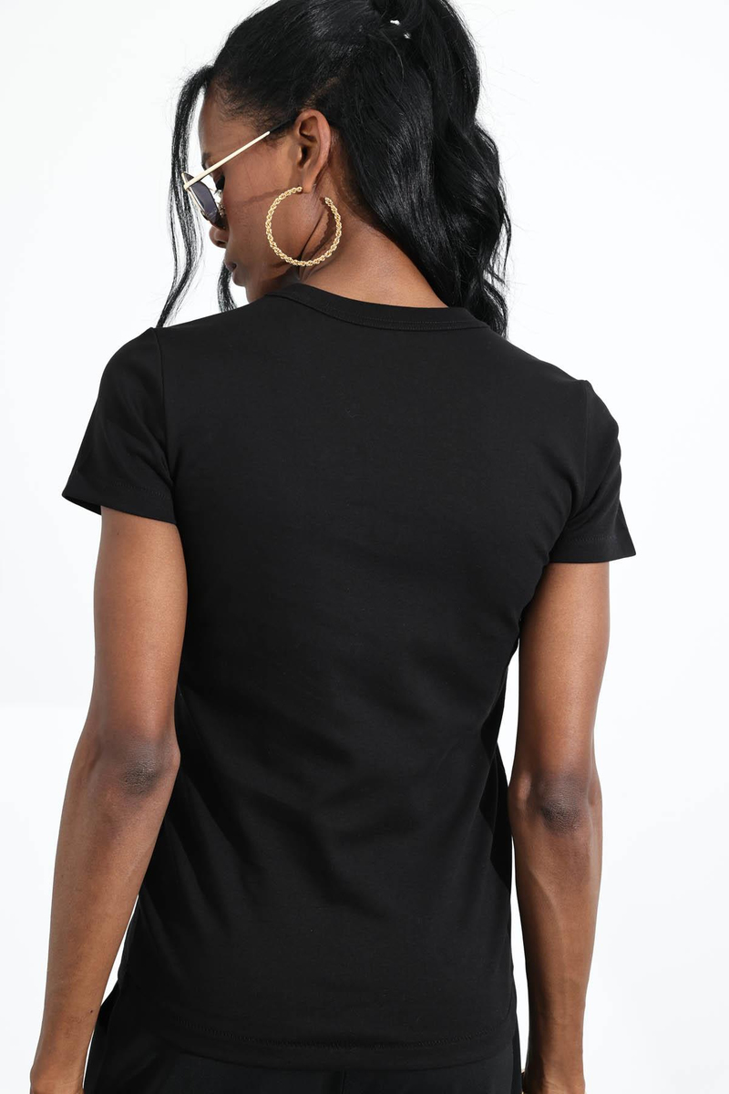 Siyah Fit Basic Tişört 