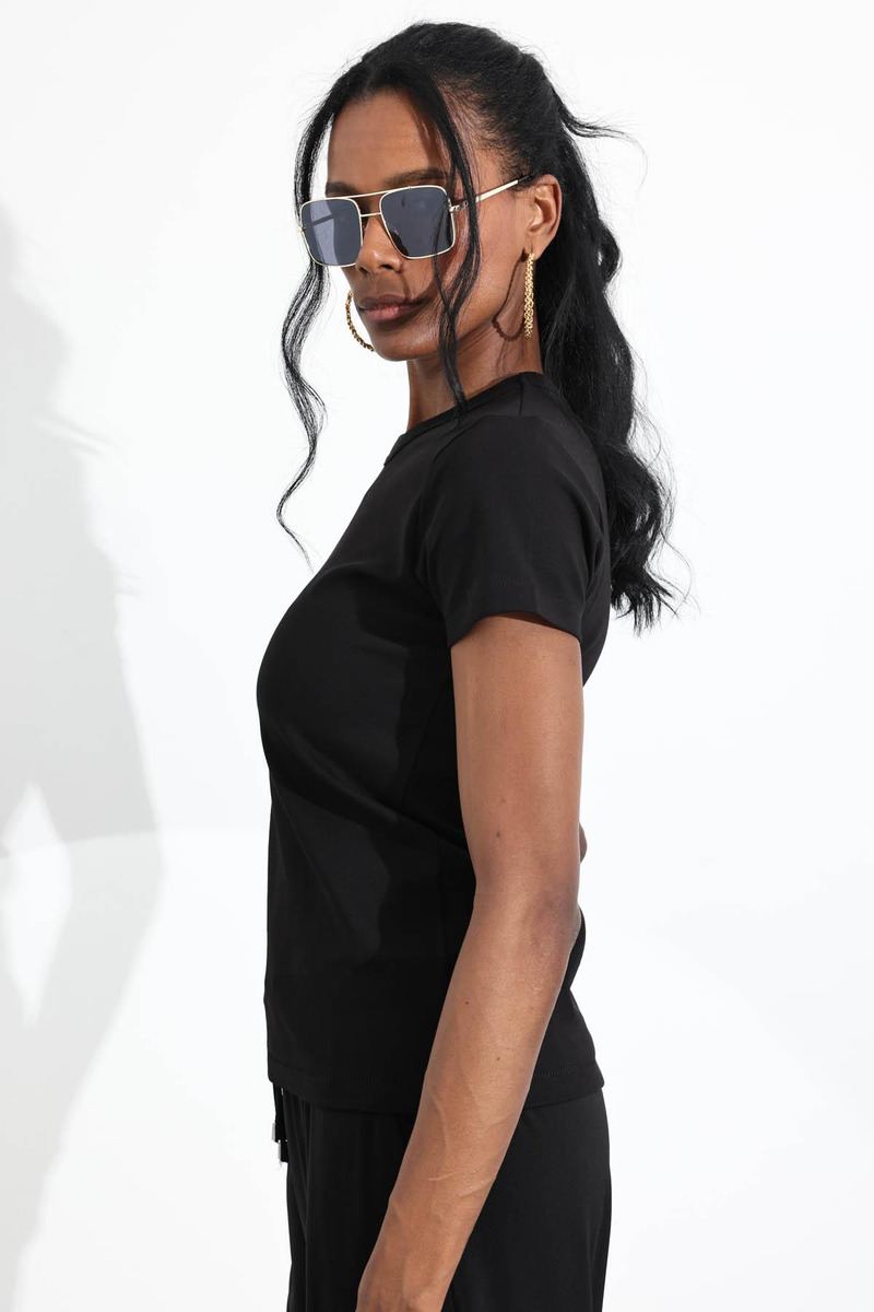 Siyah Fit Basic Tişört 