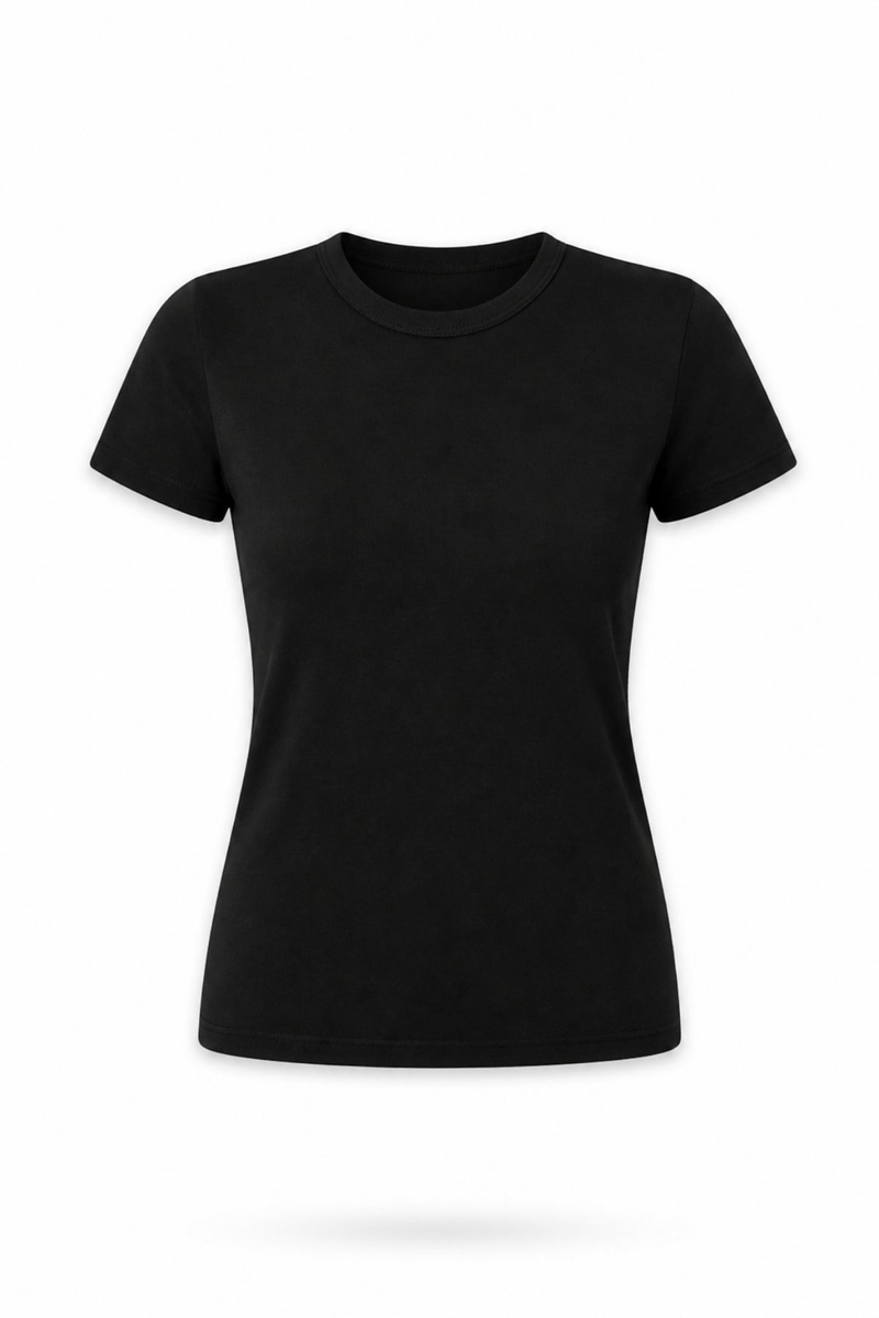 Siyah Fit Basic Tişört 