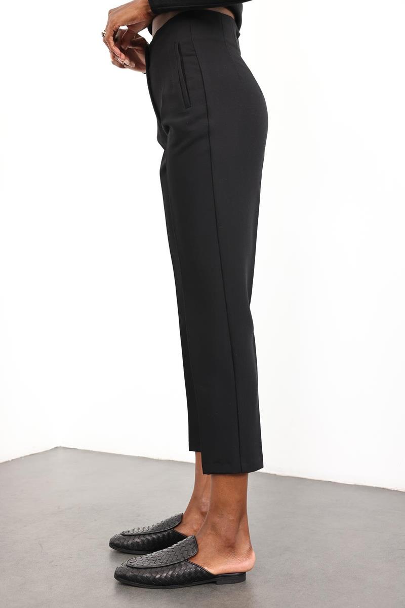 Siyah Flatolu Pantolon 5113