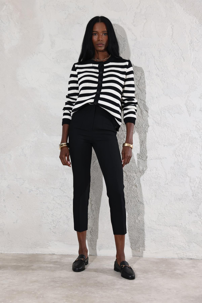 Siyah Flatolu Pantolon 5113