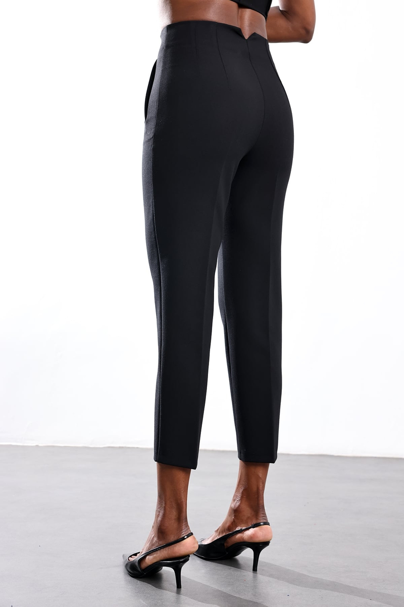 Siyah Flatolu Pantolon 5113