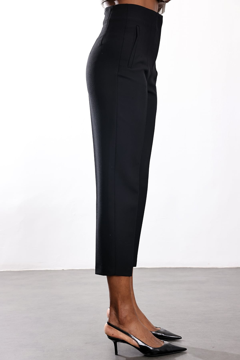 Siyah Flatolu Pantolon 5113