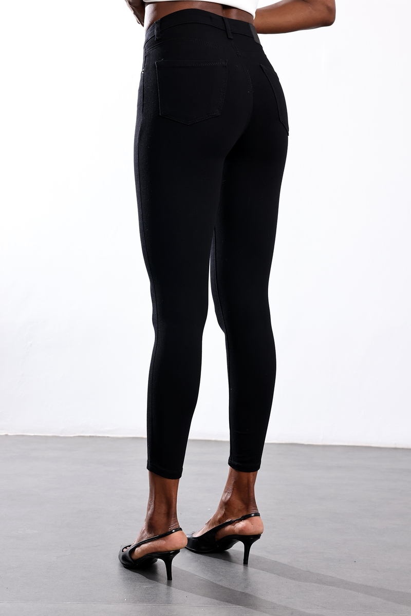 Siyah İthal Full Likra Toparlayan Skinny Jean 7277