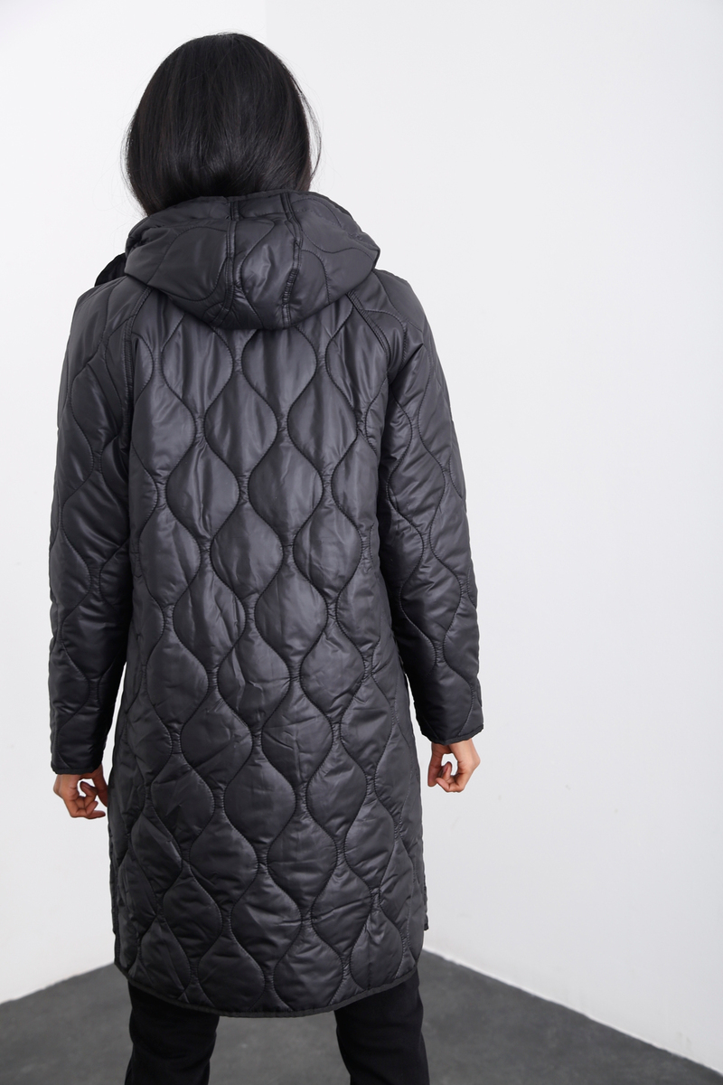 Siyah Kapitoneli Cepli Mont D89626