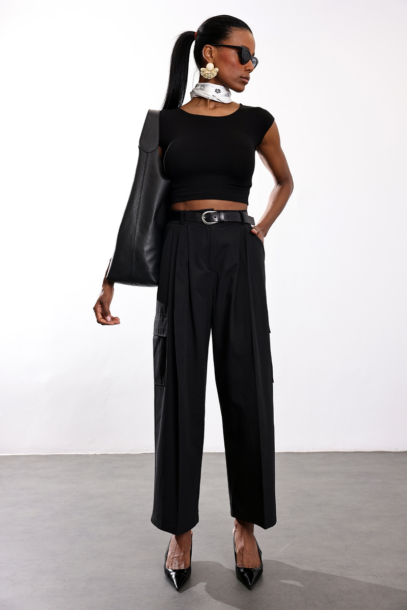 Siyah Kargo Pantolon 0025