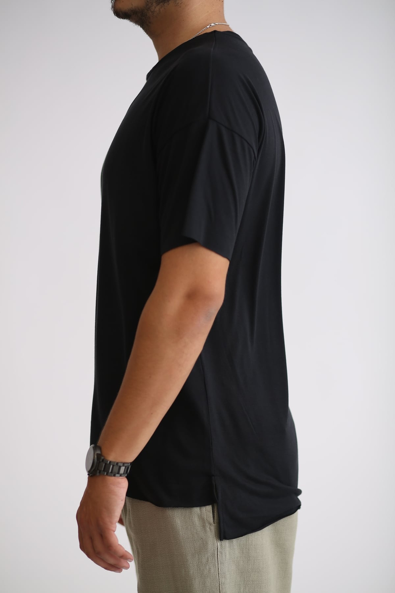 Siyah Kesik Kol Tshirt 