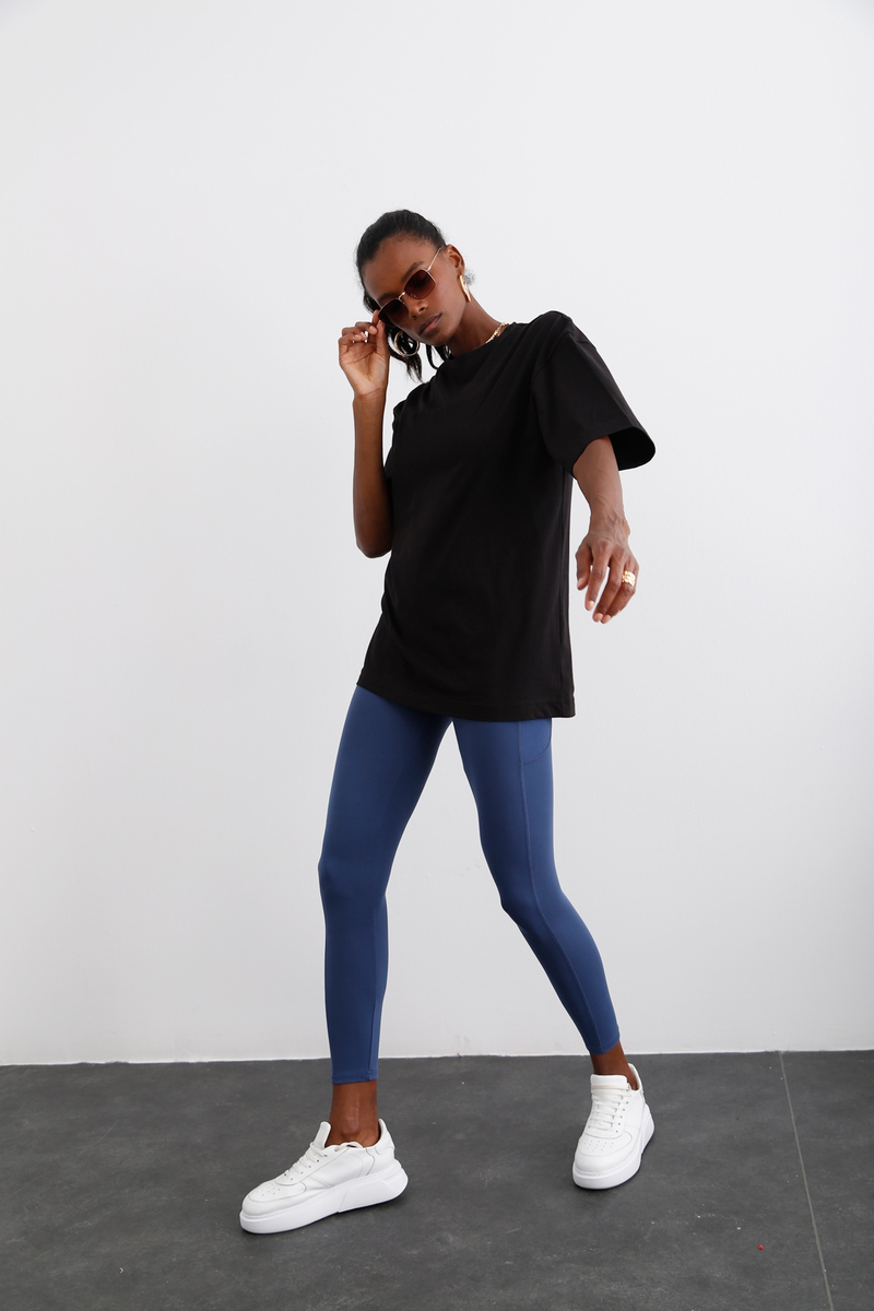 Siyah Kısa Kol Basic Tshirt 