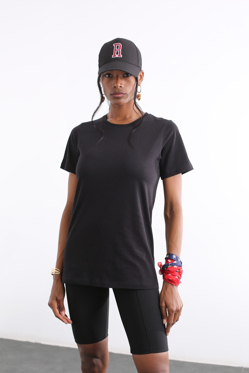 Siyah Kısa Kol Tshirt 