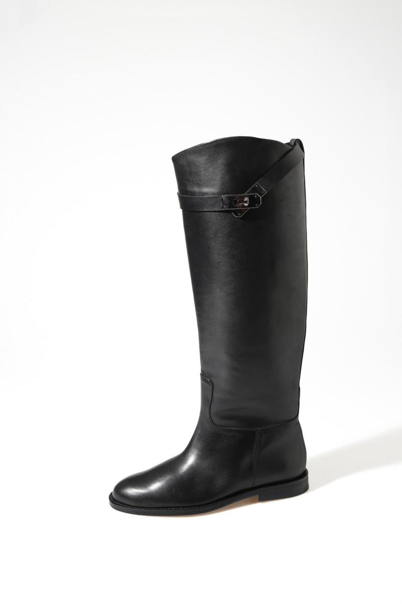 Siyah Klasik Binici Çizme 