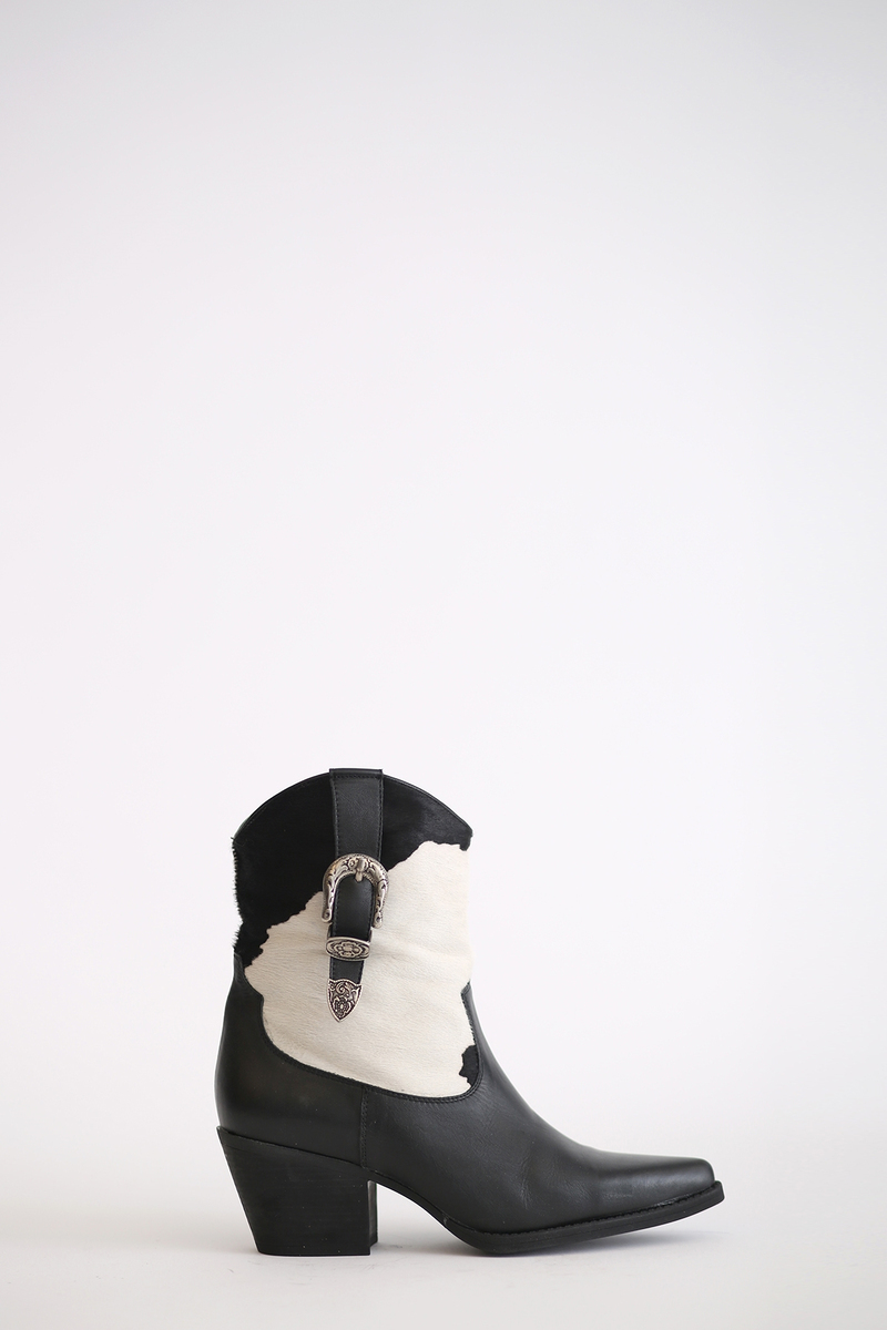 Siyah Limited Edition Tokalı Western Bot 