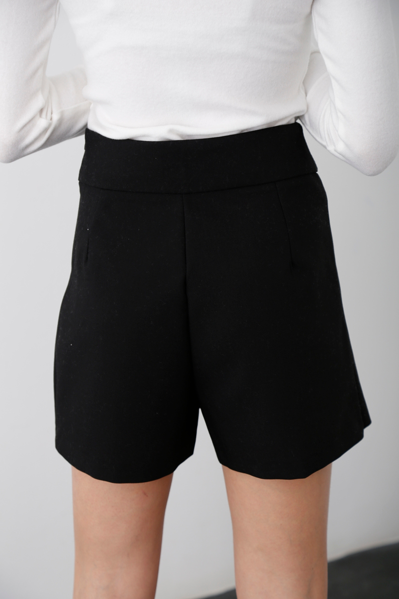 Siyah Mini Şort Etek 3977