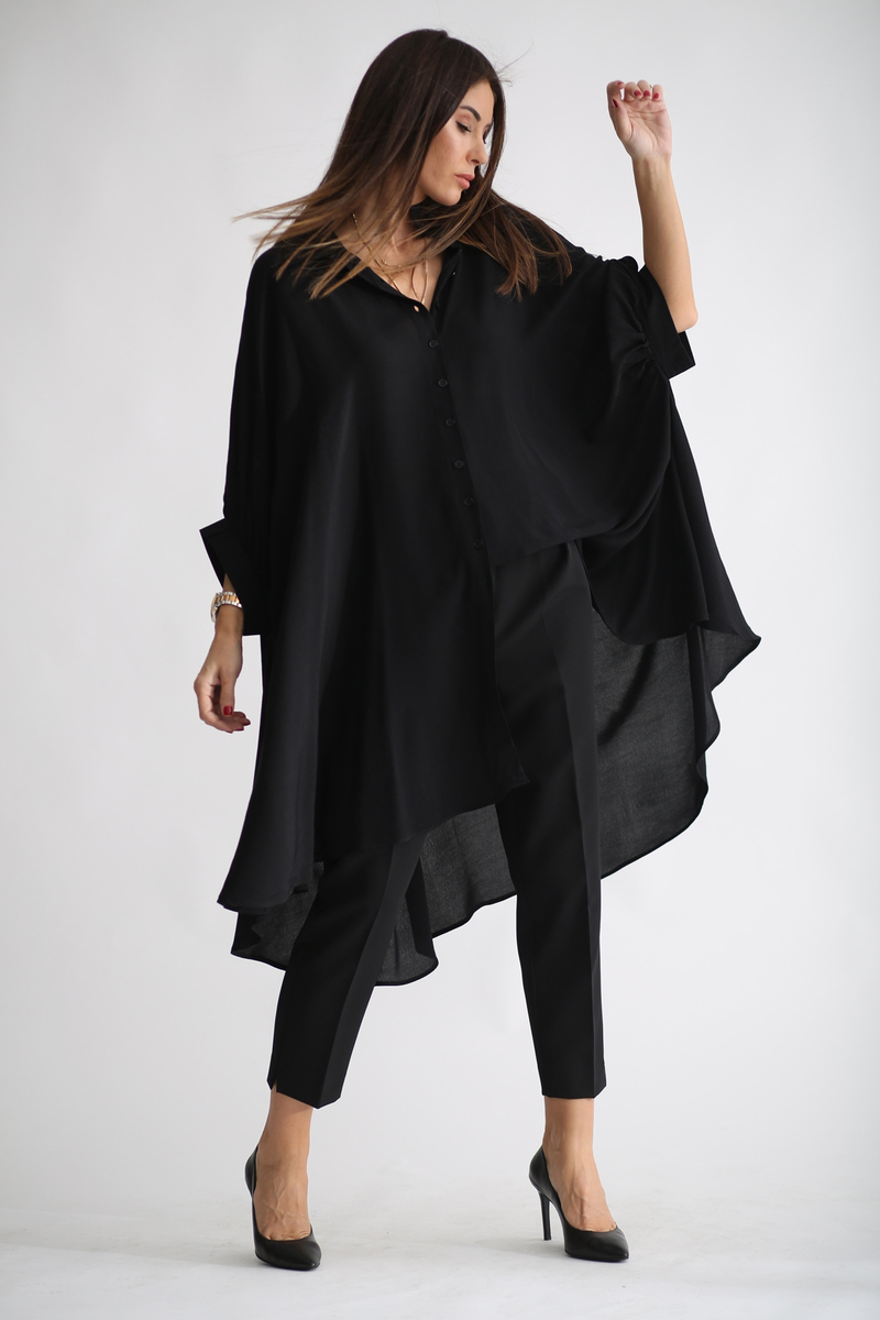 Siyah Oversize Elbise 2105