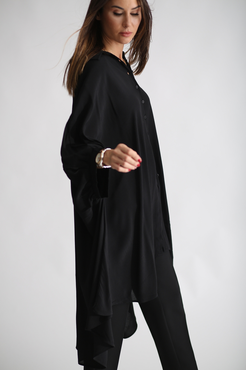 Siyah Oversize Elbise 2105