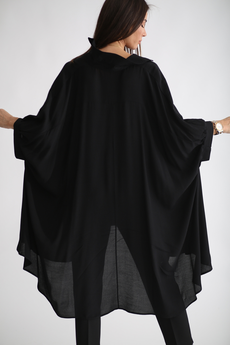 Siyah Oversize Elbise 2105