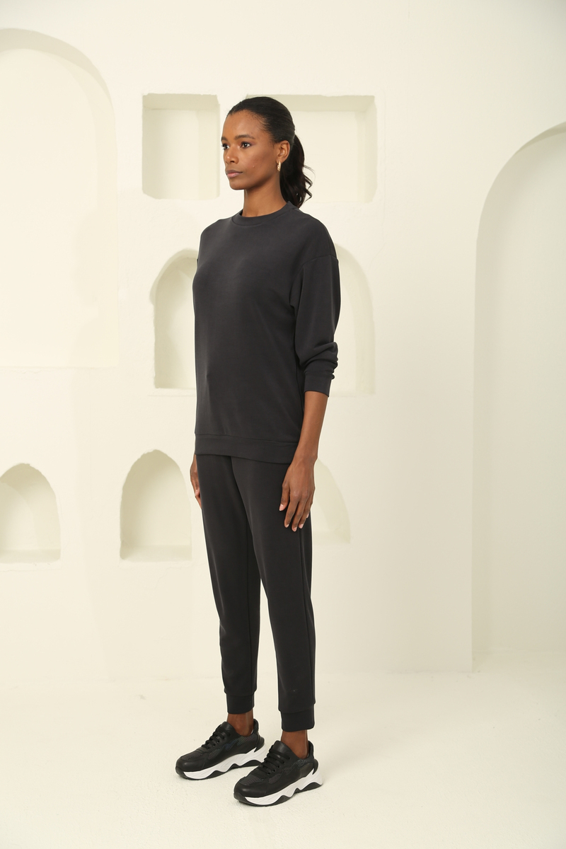 Siyah Oversize Modal Takım 