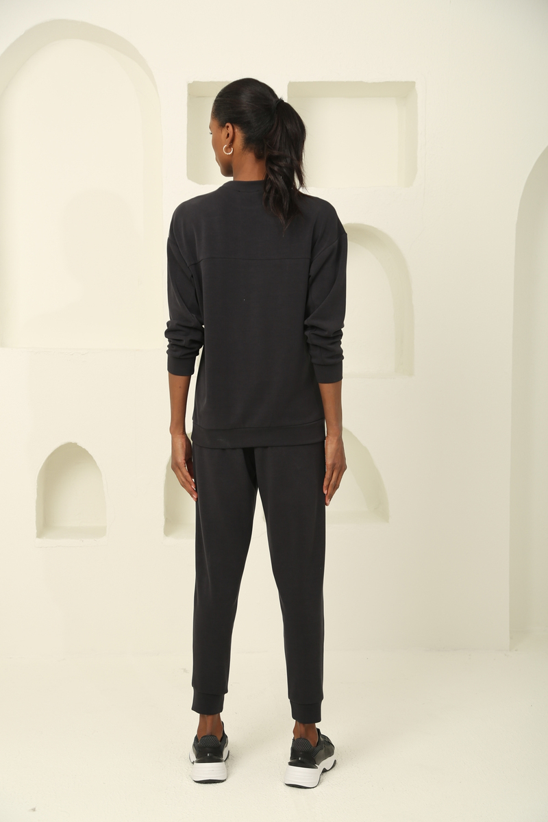 Siyah Oversize Modal Takım 