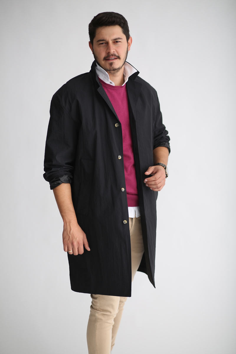 Siyah Oversize Rüzgarlık 4494