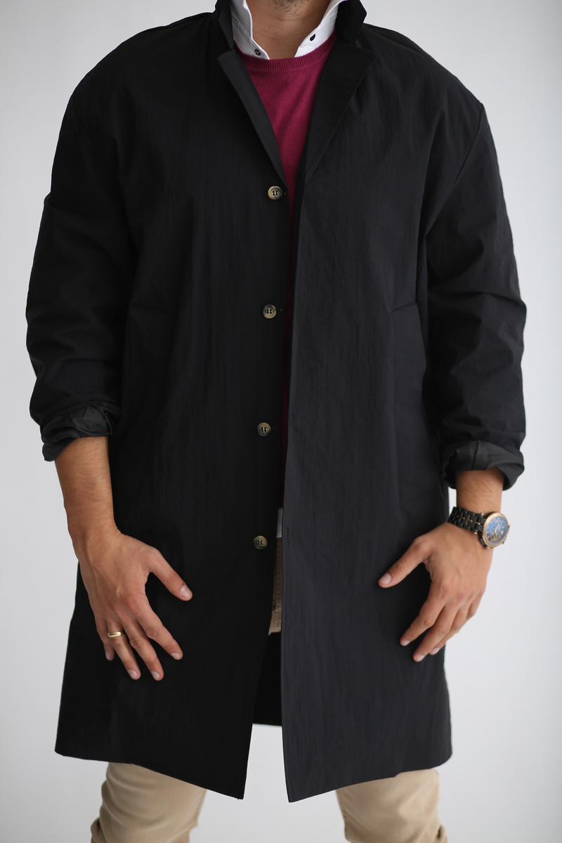 Siyah Oversize Rüzgarlık 4494