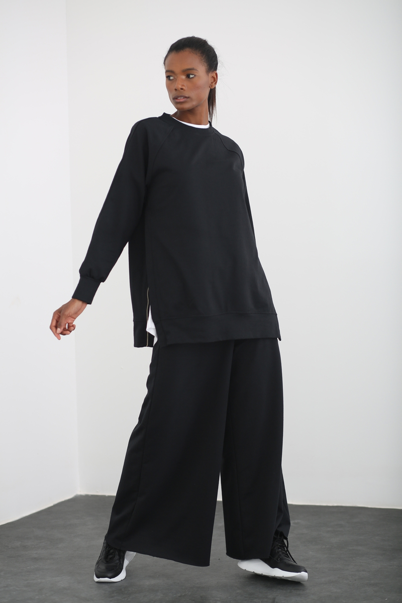 Siyah Oversize Sweatshirt 1315