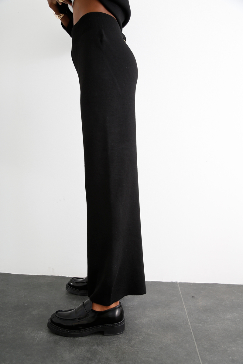 Siyah Oversize Triko Takım 2143