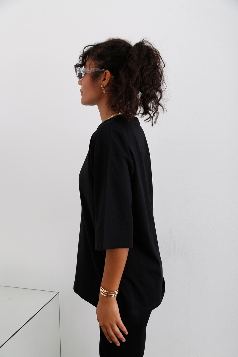 Siyah Oversize Tshirt 18740