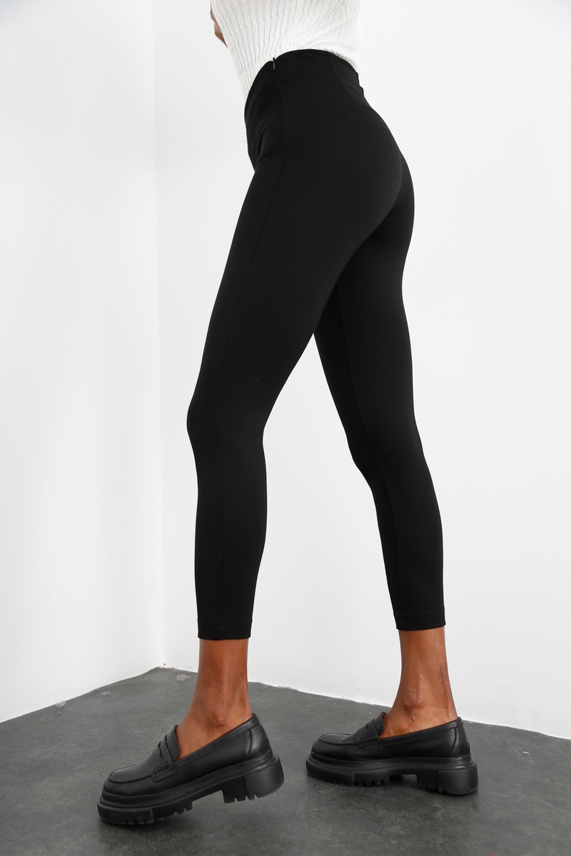 Siyah Pensli Stretch Pantolon 23078