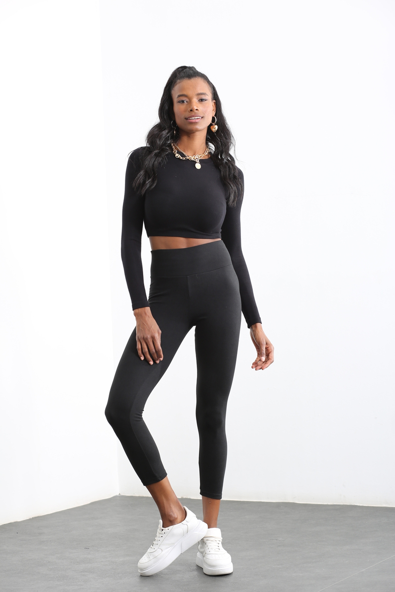 Siyah Polar Tayt 143