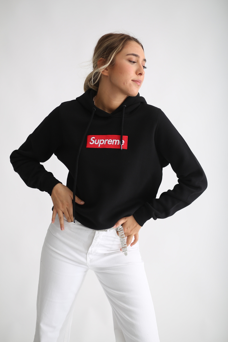 Siyah Şardonlu Baskılı Sweatshirt 