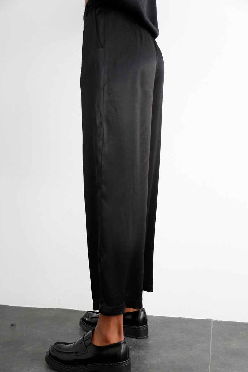 Siyah Saten Pantolon 50497
