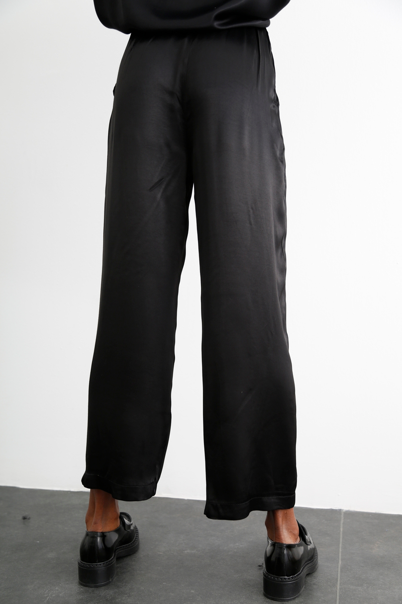 Siyah Saten Pantolon 50497