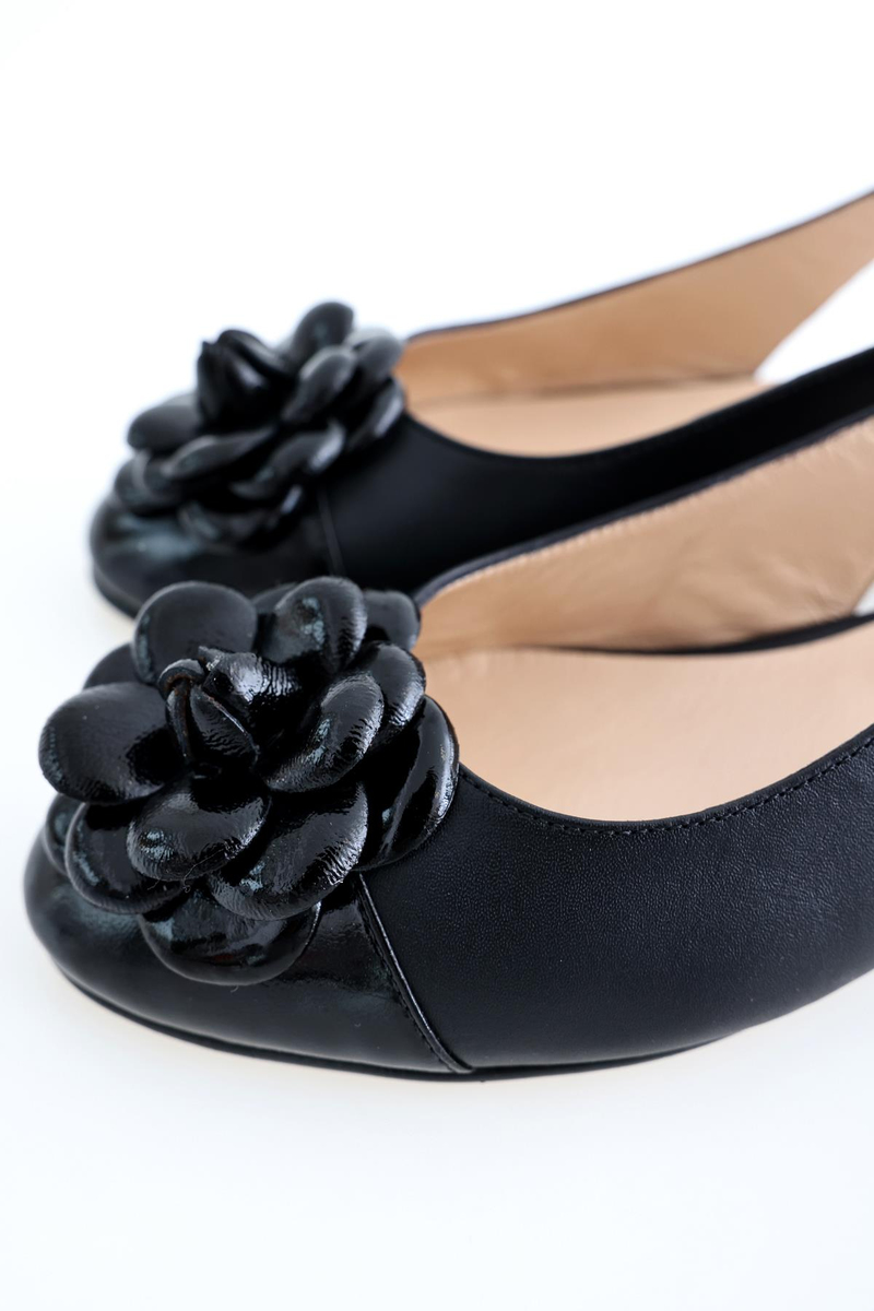 Siyah Slingback Babet 209