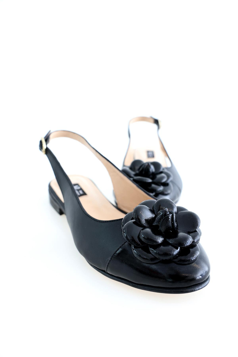 Siyah Slingback Babet 209
