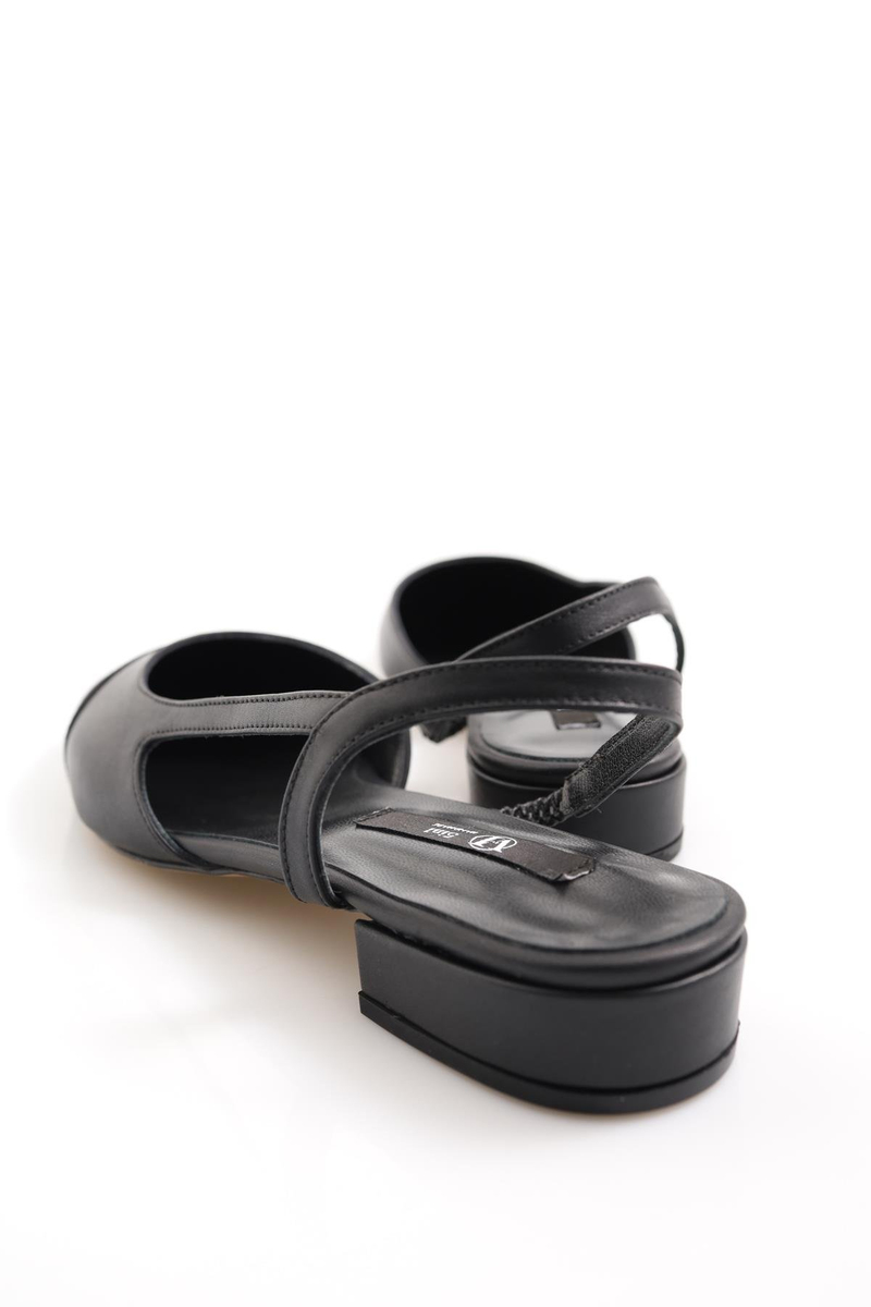 Siyah Slingback Babet 301