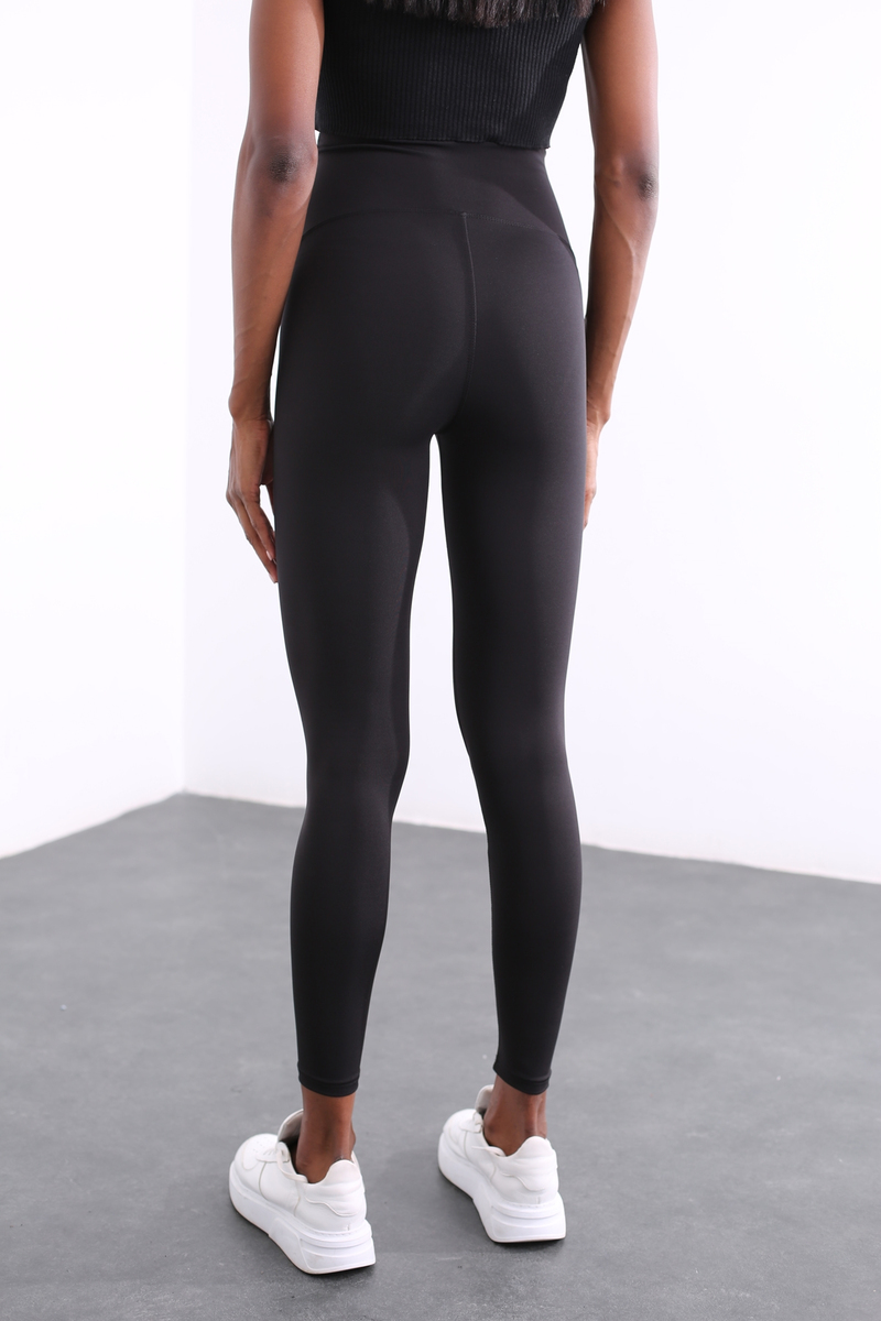 Siyah Sporcu Tayt 4239