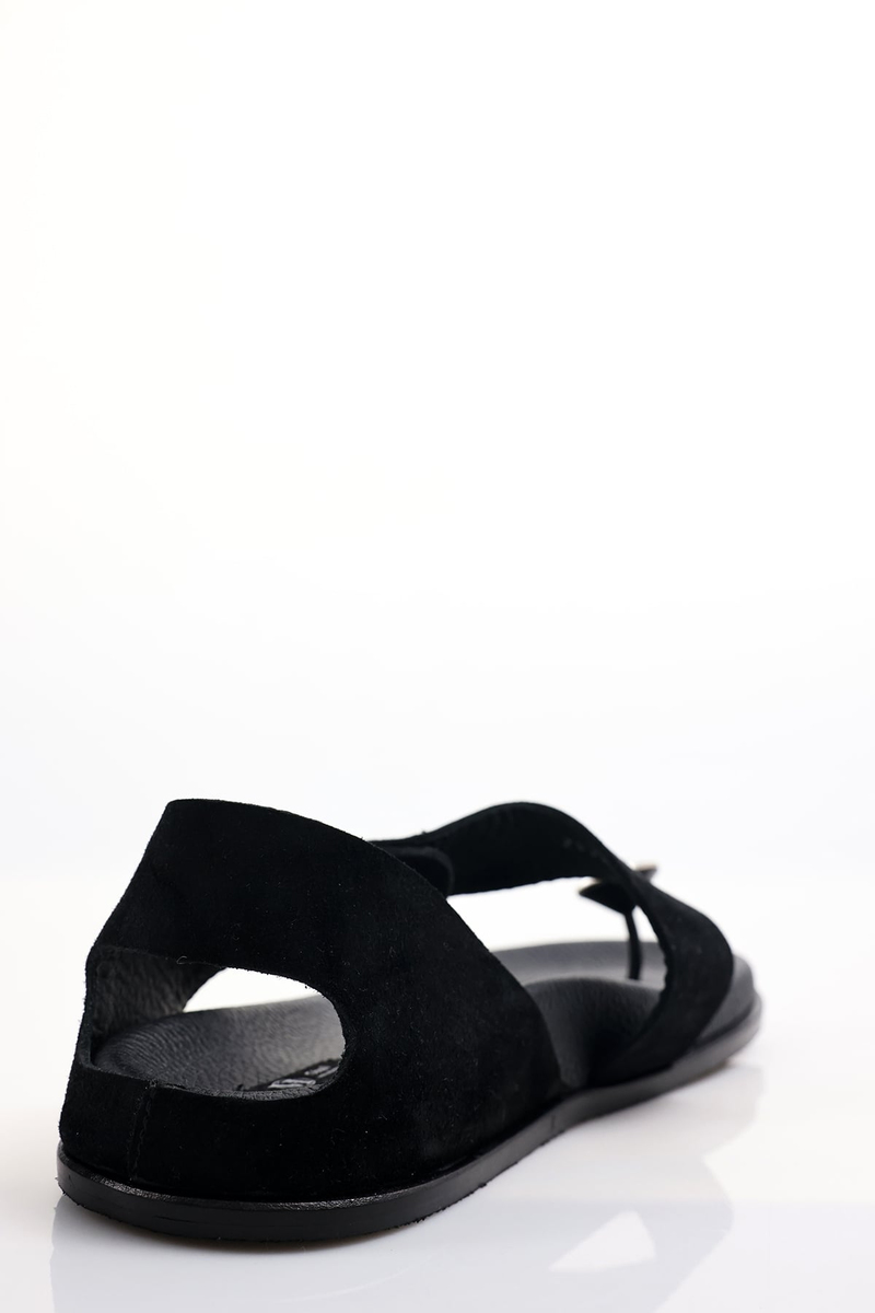 Siyah Swarovski Sandalet 25304